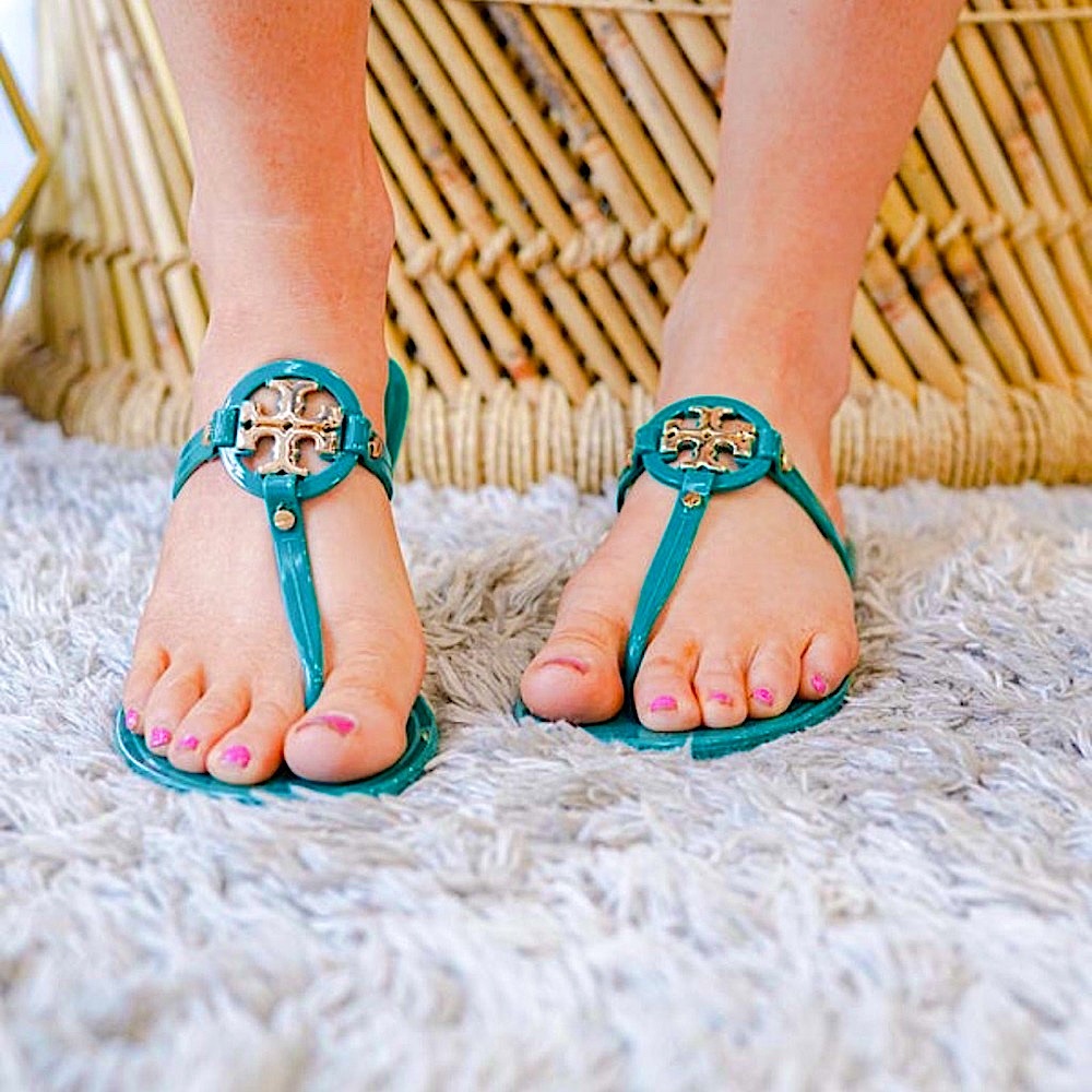🆕🌿🩵THE CLASSY CLOTH: TEAL Sicily Sandal SIZE 9